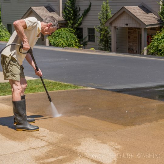 Driveway Pressure washing in Windsor